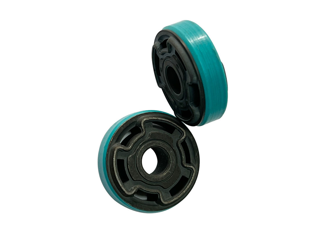 Korozyona dayanıklı doldurulmuş PTFE bantlı piston, daha fazla dayanıklılık için renklendirilmiştir